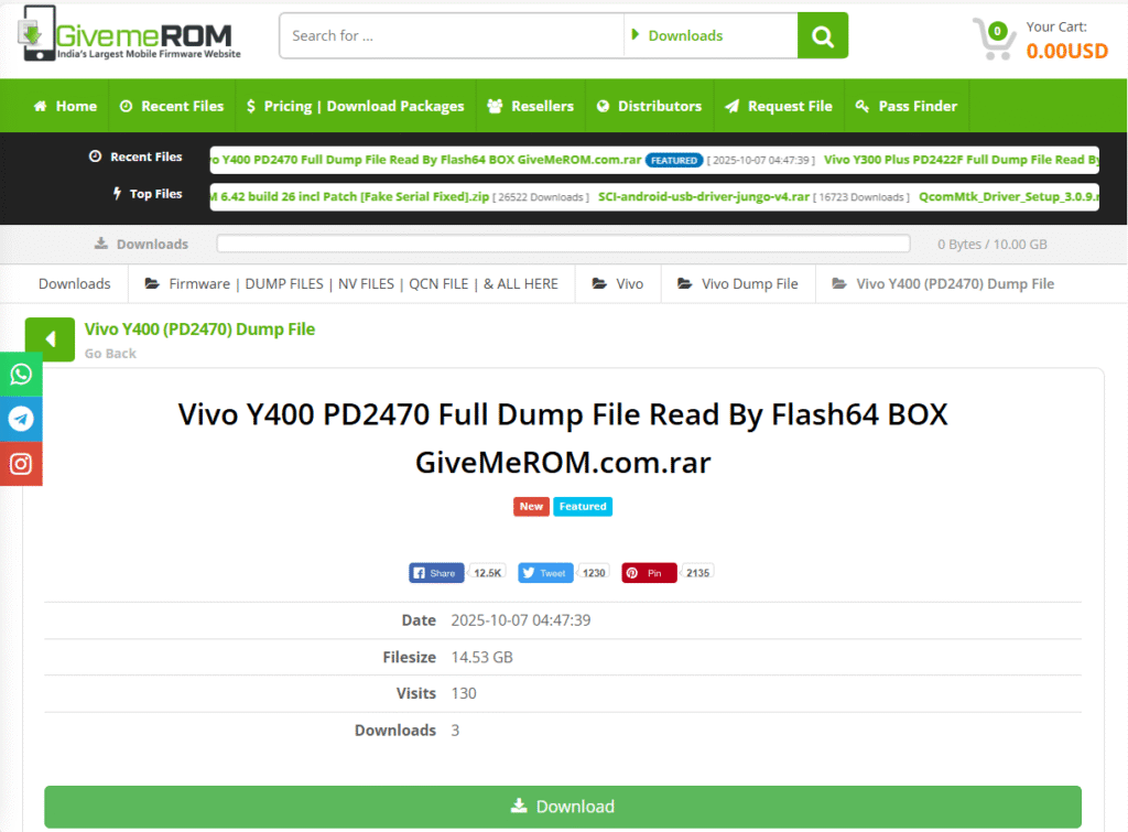 Vivo Y400 Full Dump File