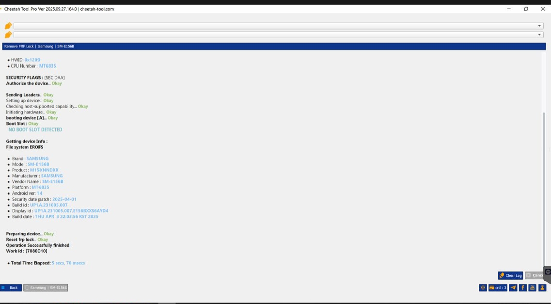 Samsung F15 FRP Remove