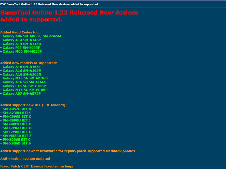SamsTool Online 1.23