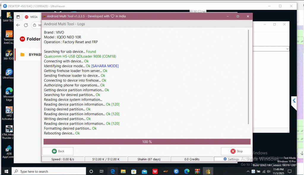Vivo iQOO NEO 10R FRP Unlock