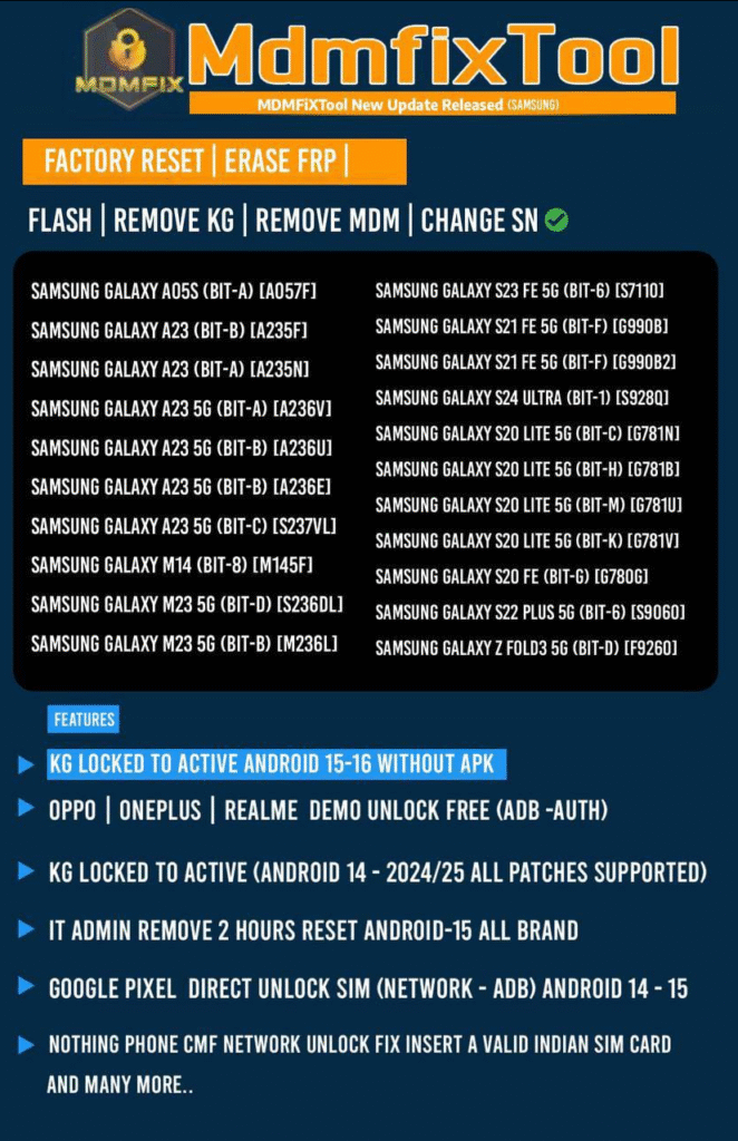 MDMFixTool Latest Update