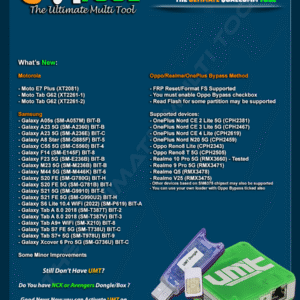 UMT Pro Latest Update – Ultimate Samsung Tool v0.8 for FRP Reset