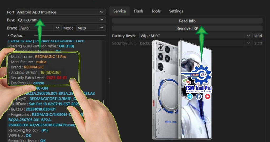 Remove FRP ZTE Nubia RedMagic 11 Pro