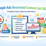 Google Ads Restricted Content List 2026