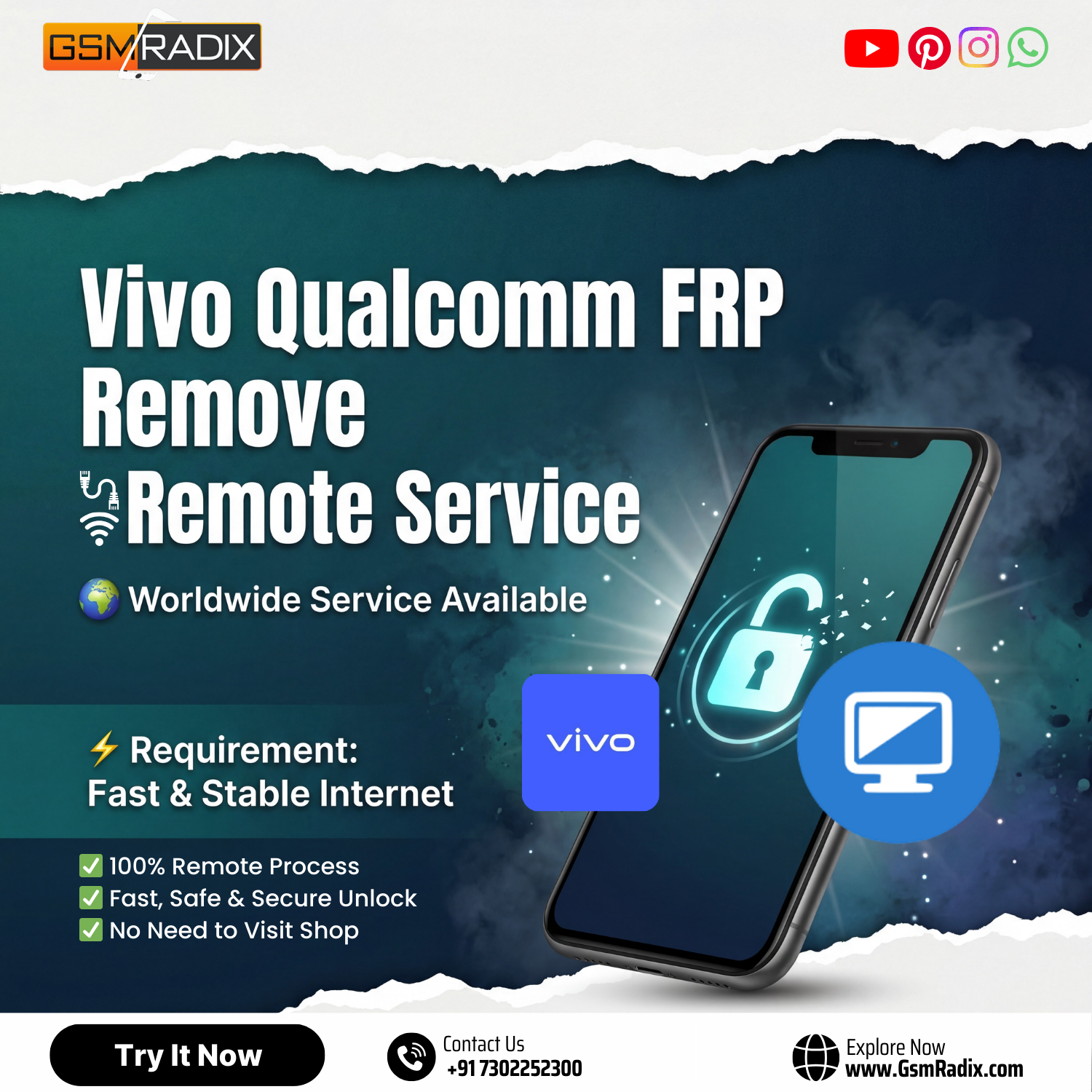 Vivo FRP Bypass Qualcomm