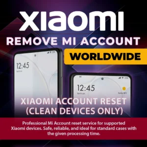 Xiaomi Mi Account Clean Removal