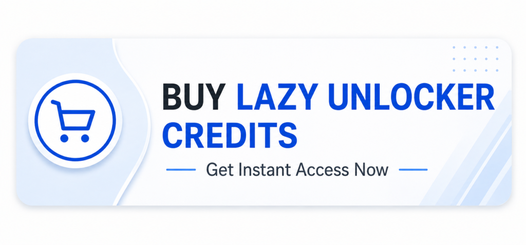 Buy Lazy Unlocker Credits