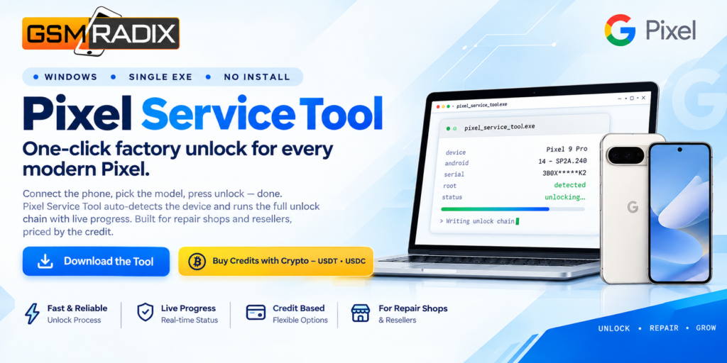 Buy Pixel Service Tool Credits